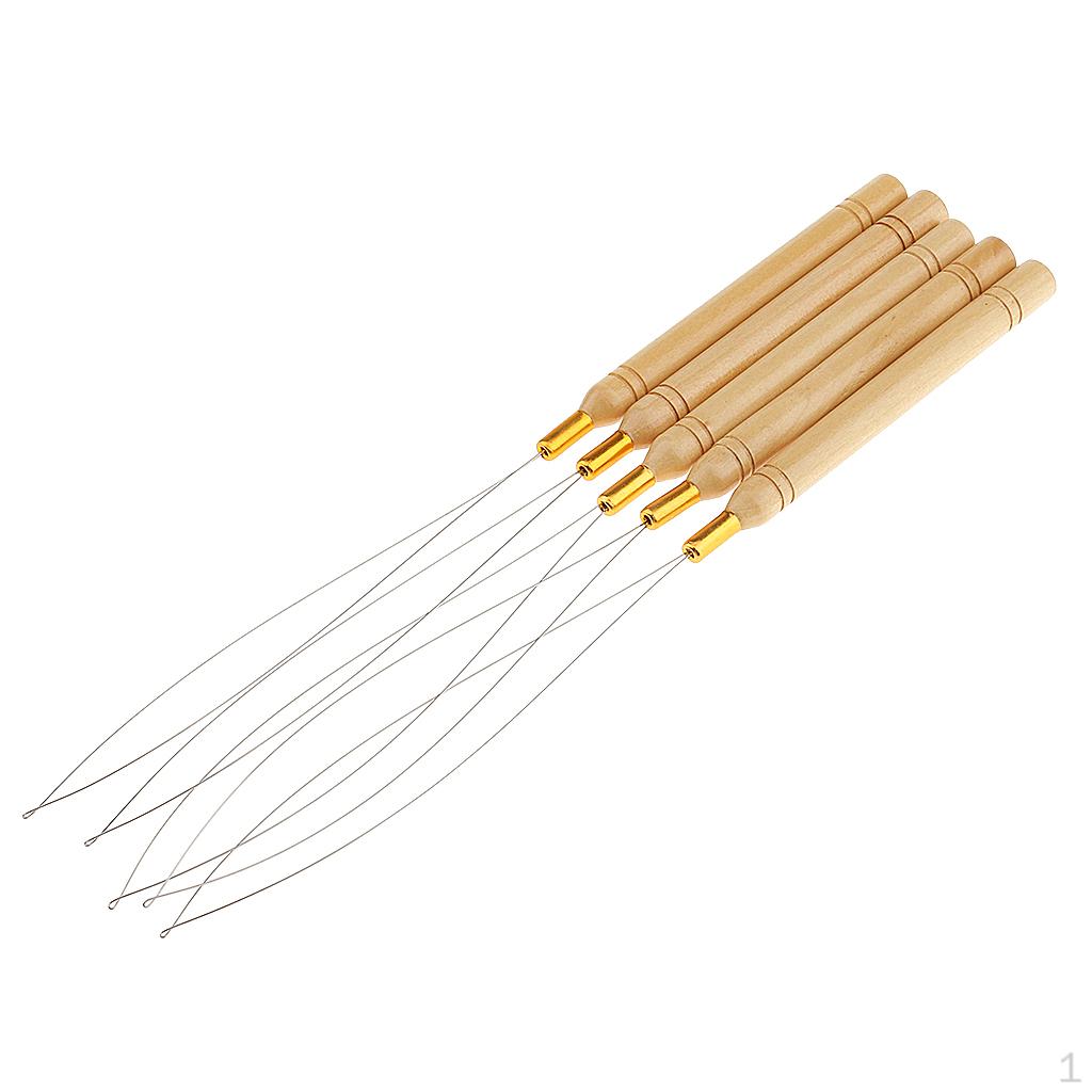 5Pcs/Set Wooden Hair Extensions Loop Needle Threader Wire Pulling Hook Tool for Beads and Feathers
5Pcs/Set Wooden Hair Extensions Loop Needle Threader Wire Pulling Hook Tool for Beads and Feathers