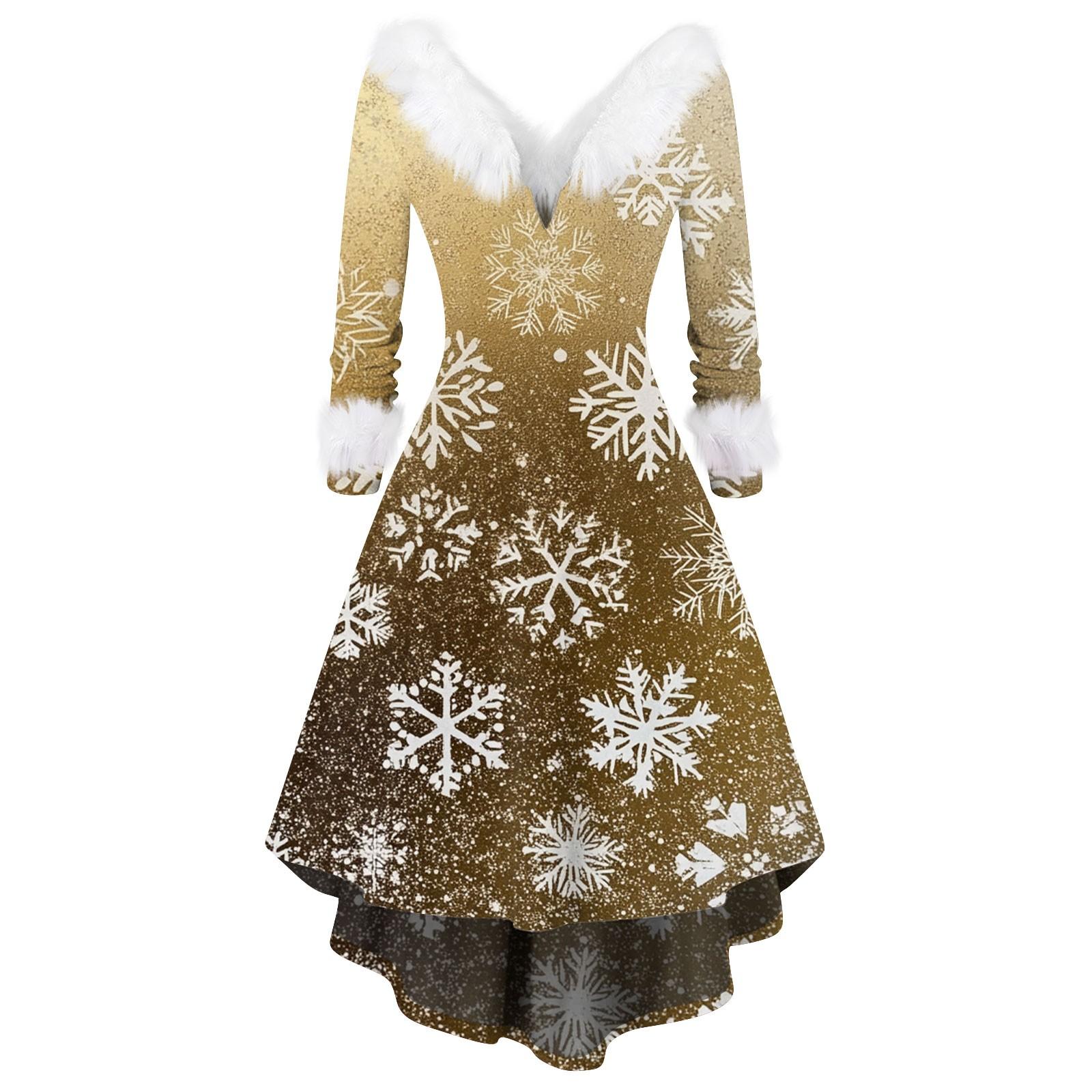 Жіноча модна повсякденна вечірня сукня з різдвяним принтом і довгими рукавами з V-подібним вирізом S жовтий
Жіноча модна повсякденна вечірня сукня з різдвяним принтом і довгими рукавами з V-подібним вирізом S жовтий