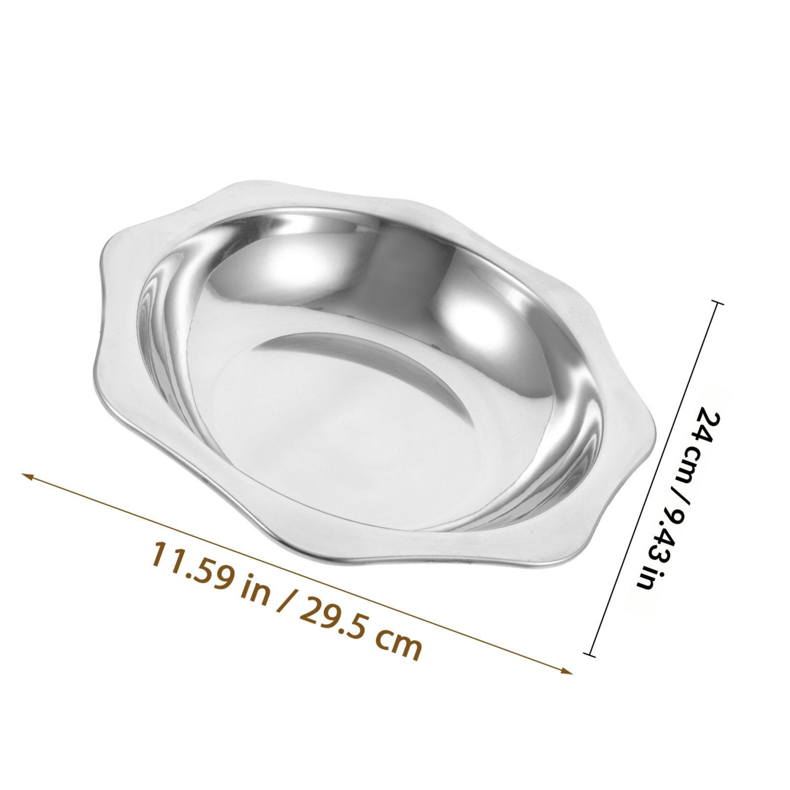 Sturdy Stainless Steel Solar Basin Heat Resistant Cooking Pot Round Bottom Hot Pot Pan Easy Clean Kitchen Utensil Household 29.5X6CM
Sturdy Stainless Steel Solar Basin Heat Resistant Cooking Pot Round Bottom Hot Pot Pan Easy Clean Kitchen Utensil Household 29.5X6CM