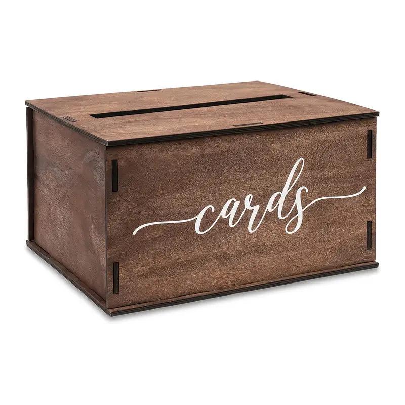 Solid Wood Wedding Card Box with Slots for Gift Card Storage - Elegant Wedding Party Decoration Small 20*18.5*11.5cm коричневый
Solid Wood Wedding Card Box with Slots for Gift Card Storage - Elegant Wedding Party Decoration Small 20*18.5*11.5cm коричневый