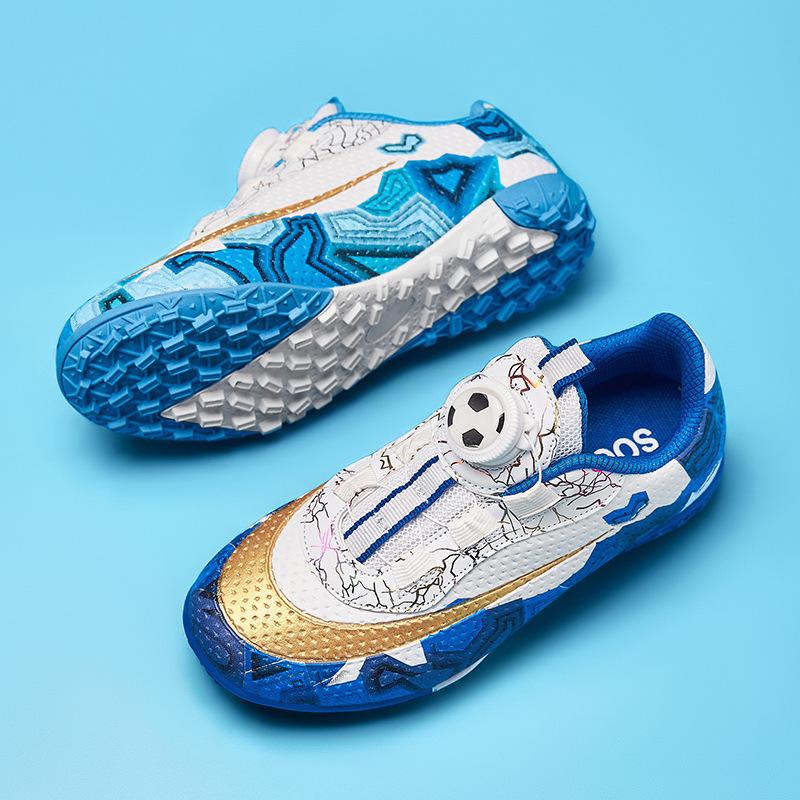 Mandarin duck with rotary button magic buckle free lace-up children s football shoes training shoes broken nails boys and girls students 38
Mandarin duck with rotary button magic buckle free lace-up children s football shoes training shoes broken nails boys and girls students 38
