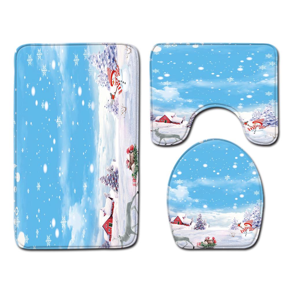 Рождественский коврик для ванной, туалетный трехпредметный набор 45cmx75cm
Рождественский коврик для ванной, туалетный трехпредметный набор 45cmx75cm