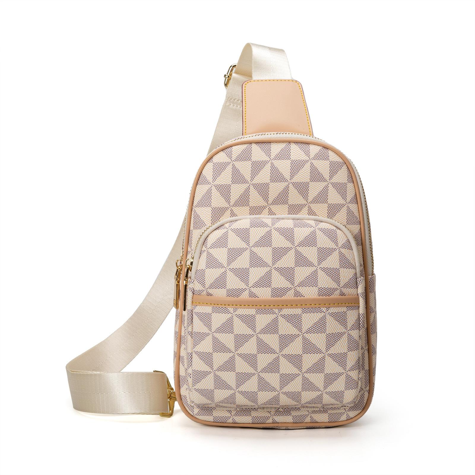 Повседневная европейская и американская модная нагрудная сумка с принтом, новая большая вместительная сумка через плечо, универсальная и простая