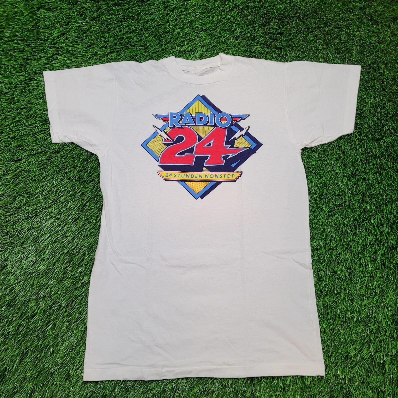 VTG 80s Radio 24 Switzerland T-Shirt Mens XS Single Stitch Slim Long 4XL
VTG 80s Radio 24 Switzerland T-Shirt Mens XS Single Stitch Slim Long 4XL