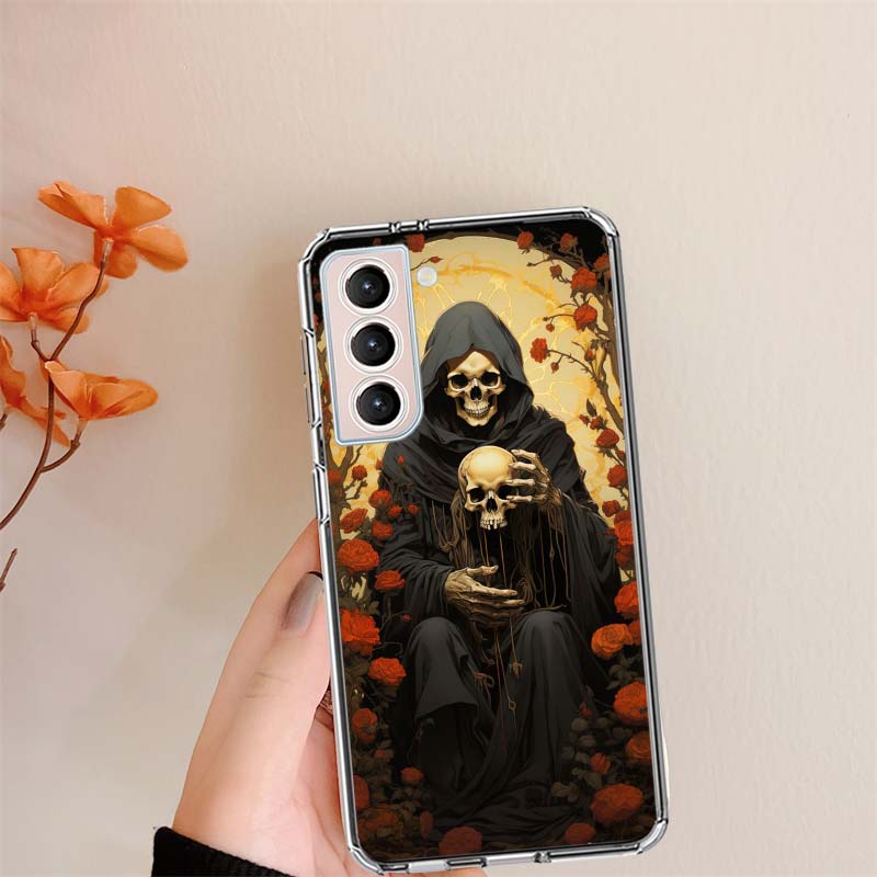 Grim Reaper Skull Skeleton Clear Phone Cases for Samsung S26 Ultra Galaxy S25 Edge S24 S23 FE S21 Plus S20 S22 S10 Cover Pattern Samsung S24 FE
Grim Reaper Skull Skeleton Clear Phone Cases for Samsung S26 Ultra Galaxy S25 Edge S24 S23 FE S21 Plus S20 S22 S10 Cover Pattern Samsung S24 FE