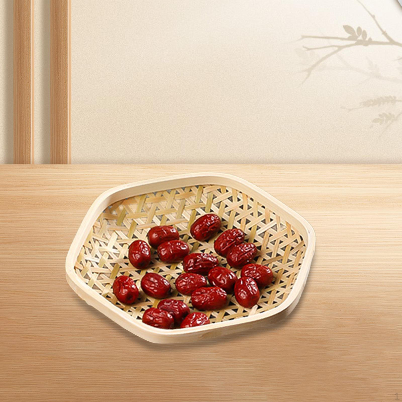 Бамбуковая плетеная корзина с фруктами, сервировочный поднос, шестигранный декор, органайзер для хранения хлеба, хранения закусок Small
Бамбуковая плетеная корзина с фруктами, сервировочный поднос, шестигранный декор, органайзер для хранения хлеба, хранения закусок Small