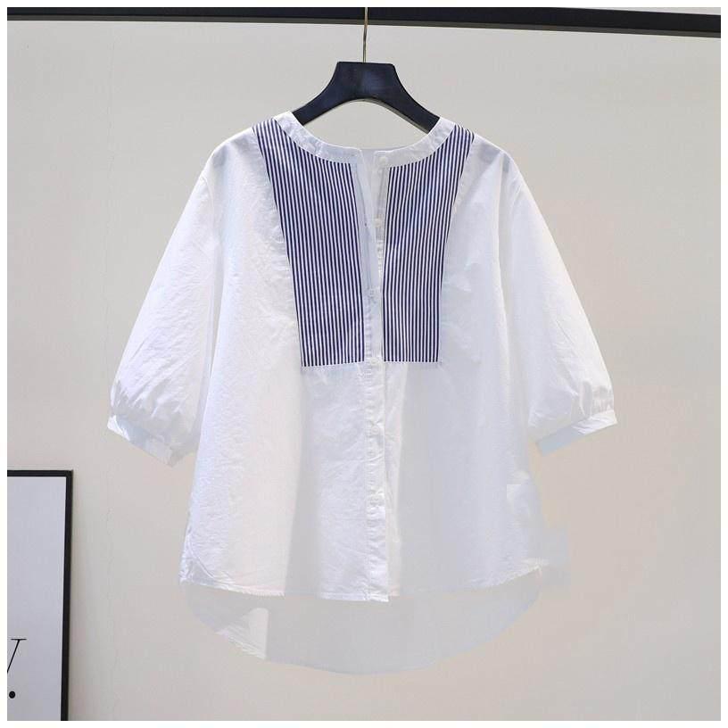 2026 Plus Size Chic Striped Patchwork Casual Shirt for Women 3XL
2026 Plus Size Chic Striped Patchwork Casual Shirt for Women 3XL