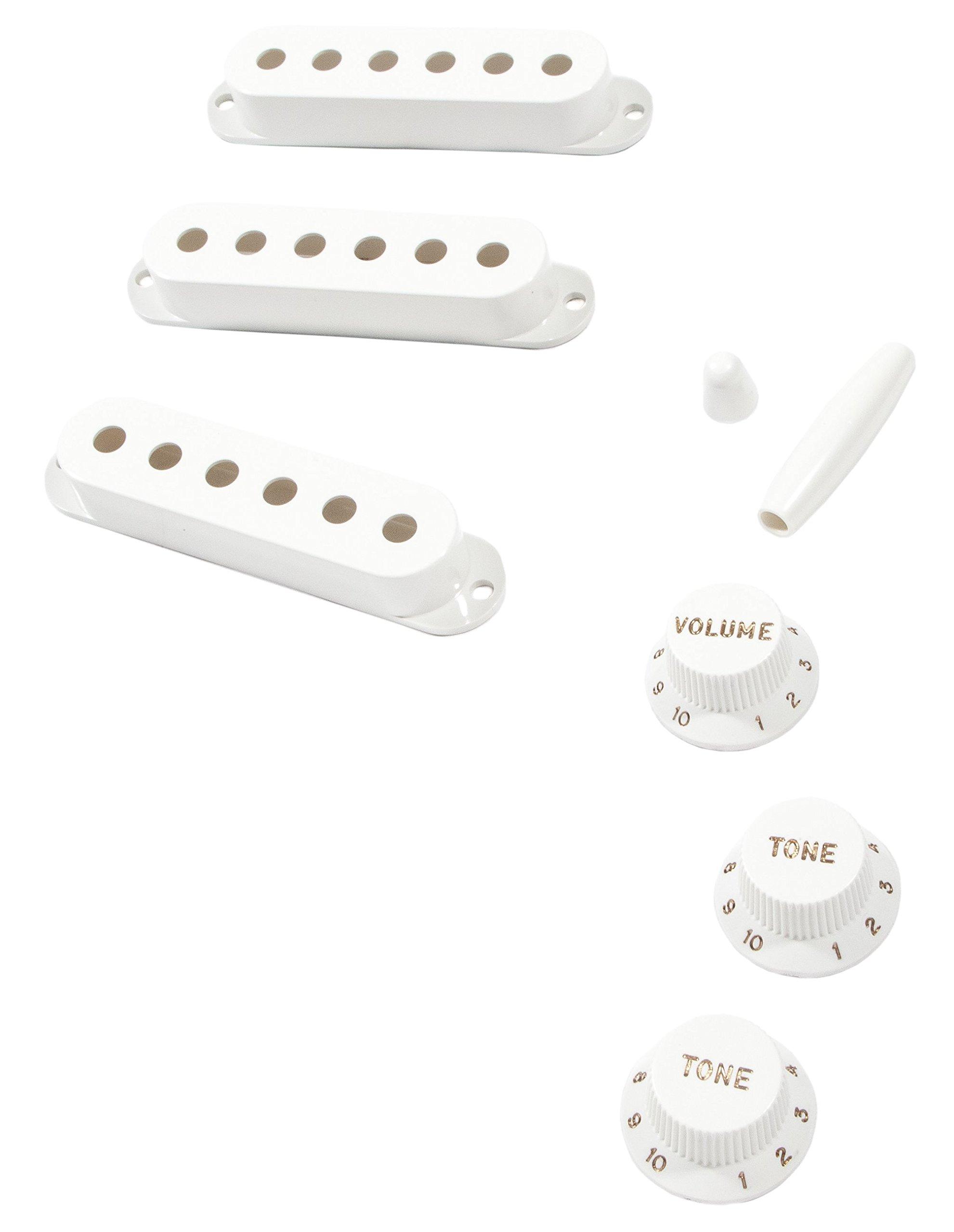Комплект аксессуаров Fender Parts, чистый винтажный Stratocaster 50-х годов, цвет «яичная скорлупа»
Комплект аксессуаров Fender Parts, чистый винтажный Stratocaster 50-х годов, цвет «яичная скорлупа»