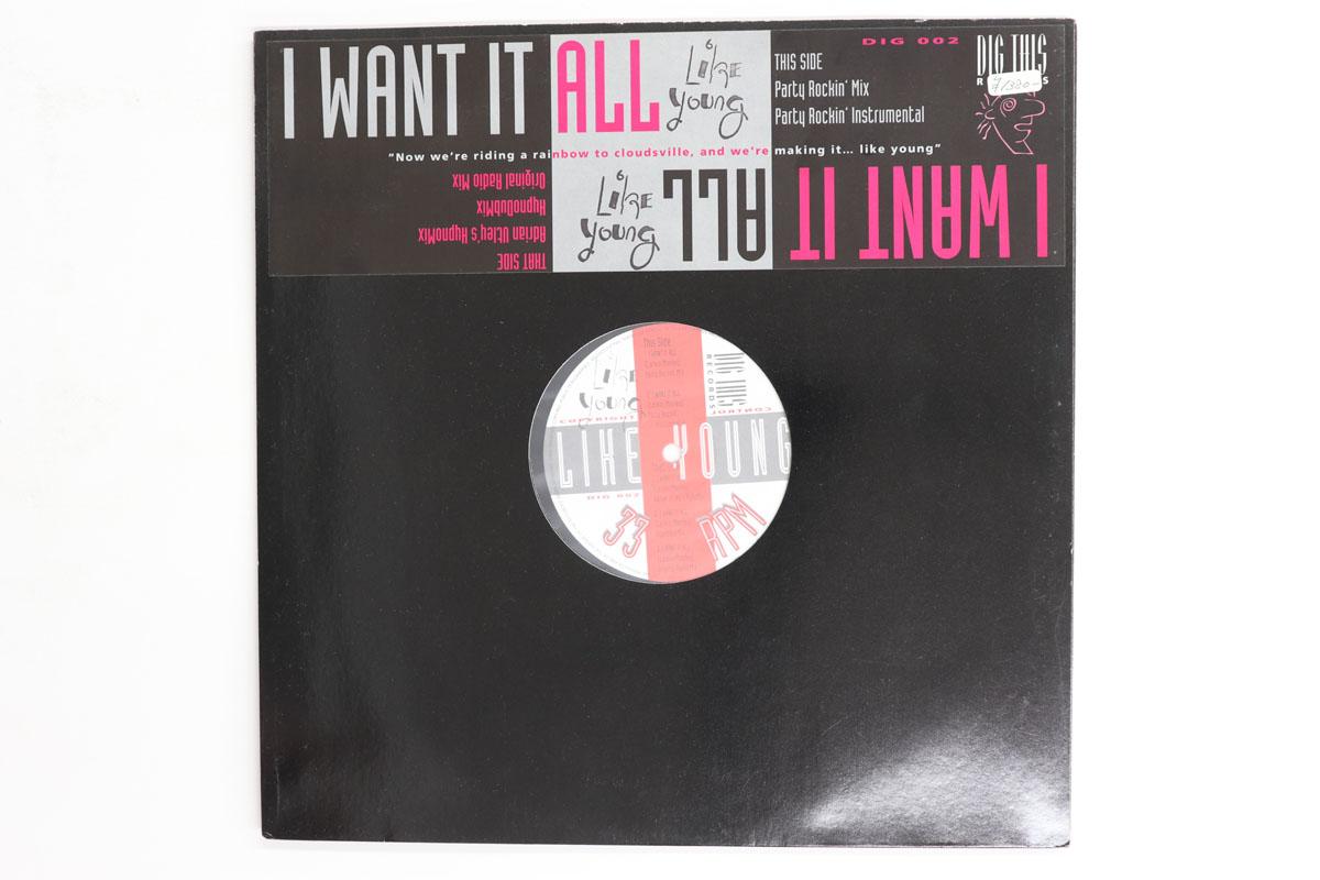 12inch Record LIKE YOUNG I Want It All DIG002 DIG THIS RECOR 1993 UK Dance Electronica Used
12inch Record LIKE YOUNG I Want It All DIG002 DIG THIS RECOR 1993 UK Dance Electronica Used