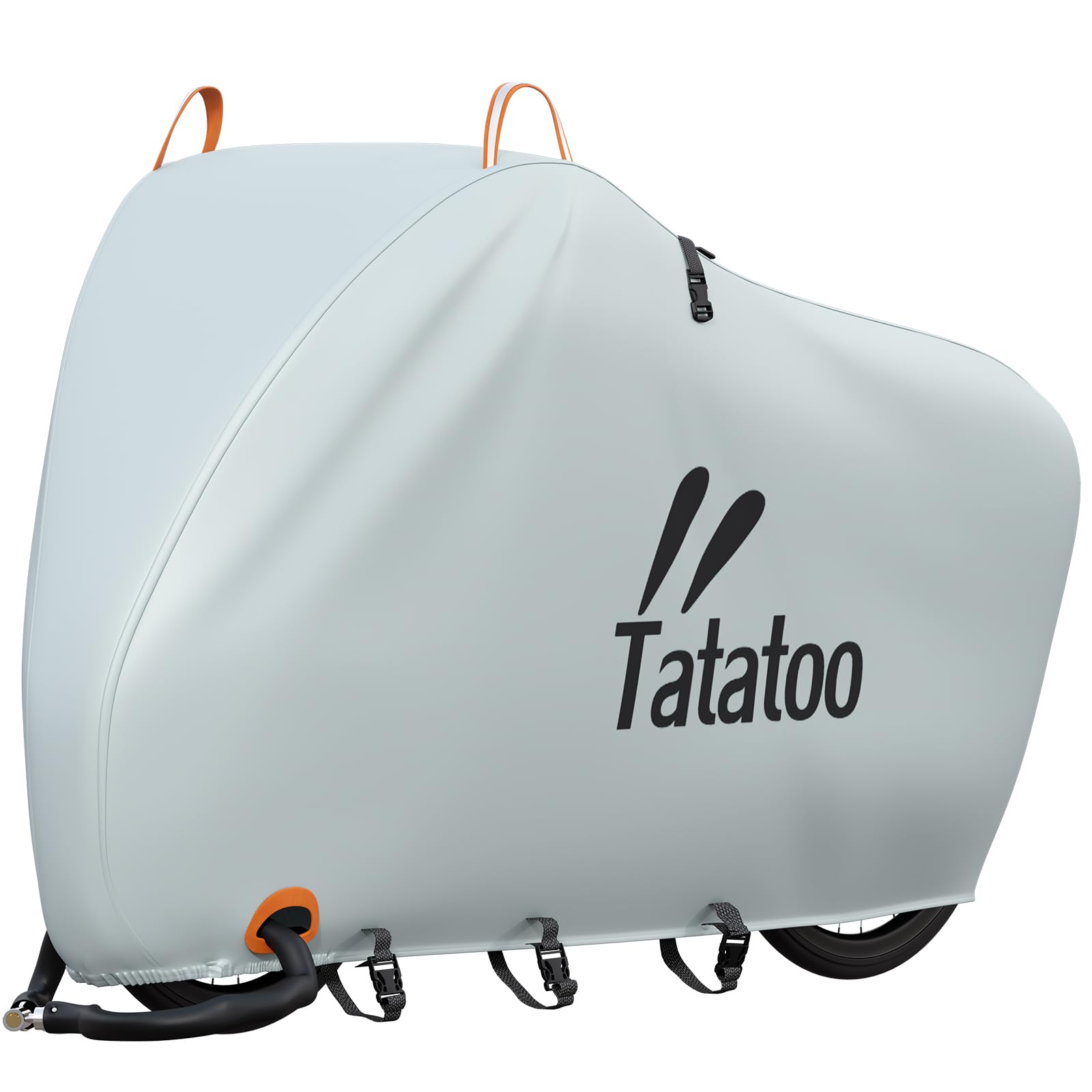 Tatatoo Bicycle Cover upgraded type with 4 buckles and 2 locking holes on the front and rain and wind UV dust eyelet on the handle compatible with
Tatatoo Bicycle Cover upgraded type with 4 buckles and 2 locking holes on the front and rain and wind UV dust eyelet on the handle compatible with