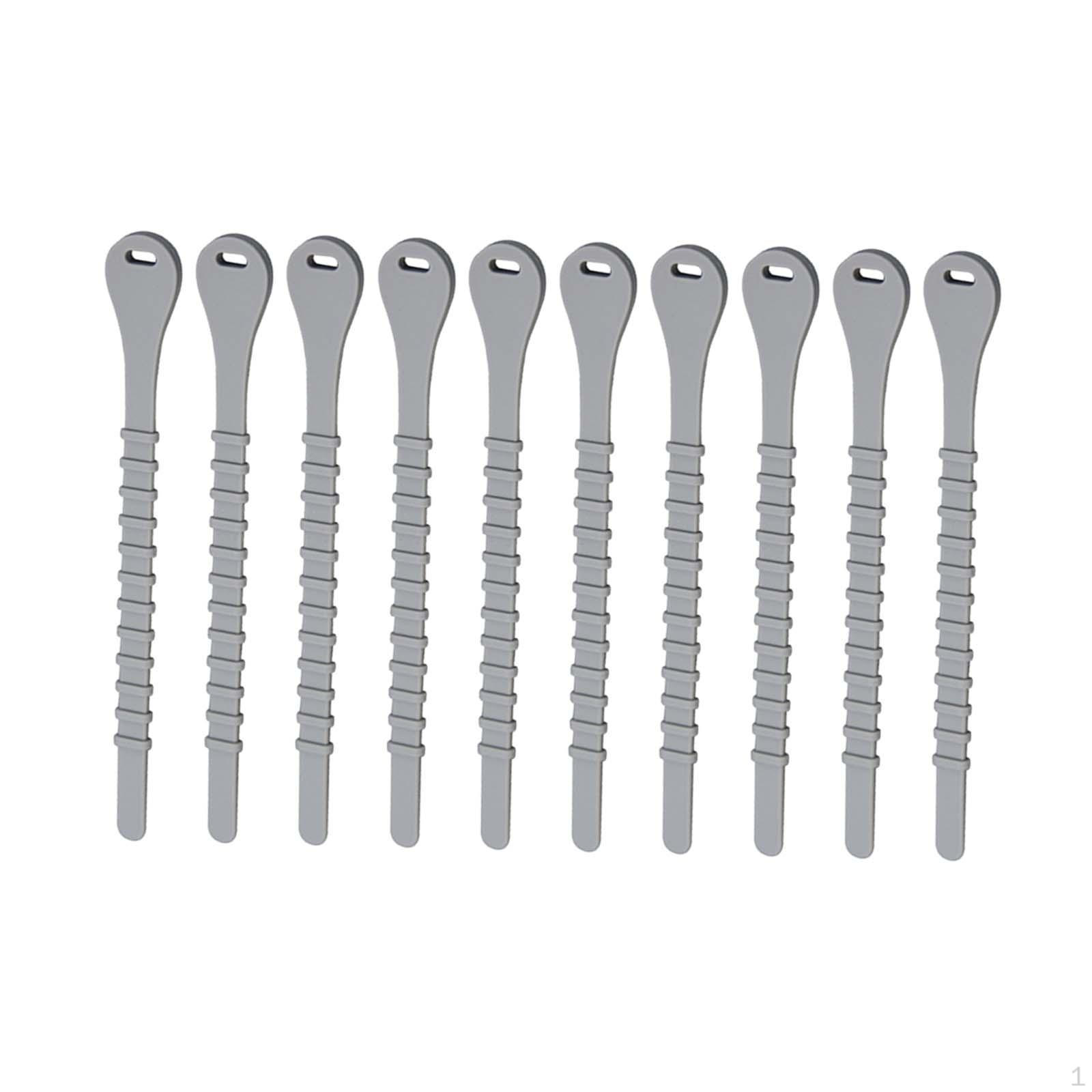 10 Pieces Silicone Cable Ties Straps Bundling Fastening Cord Wrap Management for 13cmx1.5cm
10 Pieces Silicone Cable Ties Straps Bundling Fastening Cord Wrap Management for 13cmx1.5cm