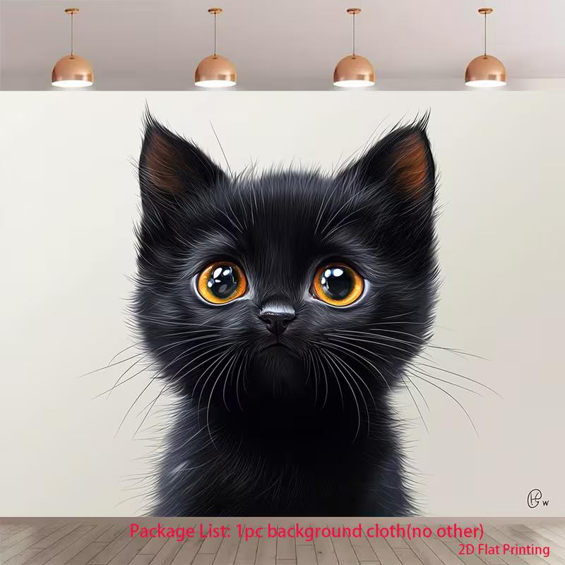 2D Black Kitten Backdrop Fluffy Cat with Big Amber Eyes Photography Background 47.2x31.5inch/120*80cm
2D Black Kitten Backdrop Fluffy Cat with Big Amber Eyes Photography Background 47.2x31.5inch/120*80cm