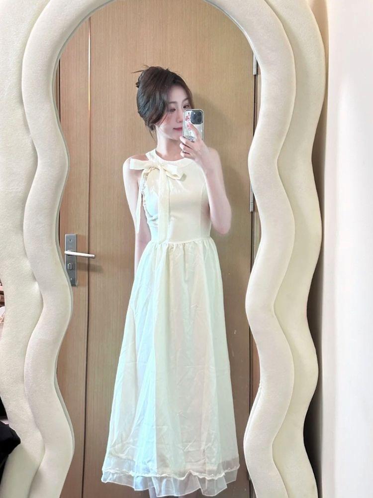 Neck dress Student Party Juezi summer new original quality zipper inner waist temperament medium and long dress XL
Neck dress Student Party Juezi summer new original quality zipper inner waist temperament medium and long dress XL