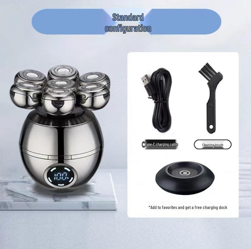 Multi-Functional Electric 7-Blade Rechargeable Shaver for Men - Perfect for Bald Heads & Professional Hair Clipping
Multi-Functional Electric 7-Blade Rechargeable Shaver for Men - Perfect for Bald Heads & Professional Hair Clipping
