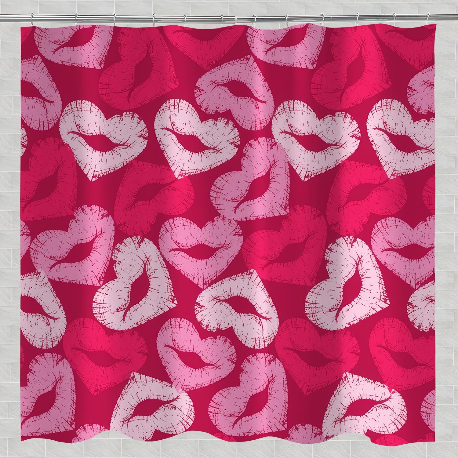 1Pc Pink Heart Print Shower Curtain - Polyester Bathroom Decor With Hooks, Romantic Heart Pattern For A Cohesive And Inviting W60H190(CM)-1 Pcs
1Pc Pink Heart Print Shower Curtain - Polyester Bathroom Decor With Hooks, Romantic Heart Pattern For A Cohesive And Inviting W60H190(CM)-1 Pcs