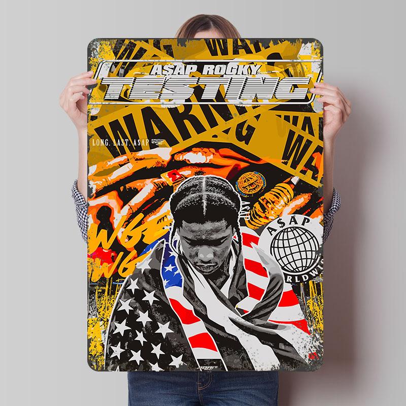ASAP Rocky Testing Printed Poster Customized Wall Art Retro Vintage Metal Tin Signs for Decoration Living Room Decor Men Home At 7.9x11.8In(20x30cm)
ASAP Rocky Testing Printed Poster Customized Wall Art Retro Vintage Metal Tin Signs for Decoration Living Room Decor Men Home At 7.9x11.8In(20x30cm)