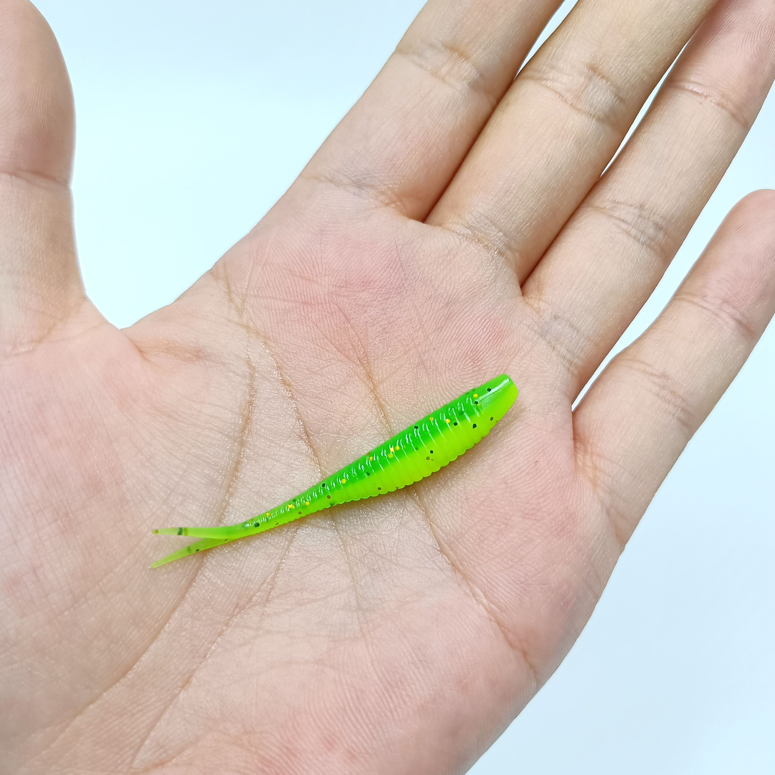 DUODUOYU 10PCS Mini Soft Fishing Lures 0.65g/50mm Small Lifelike Forked Paddle Tail Fishing Swimbaits for Freshwater Tackle зелений
DUODUOYU 10PCS Mini Soft Fishing Lures 0.65g/50mm Small Lifelike Forked Paddle Tail Fishing Swimbaits for Freshwater Tackle зелений