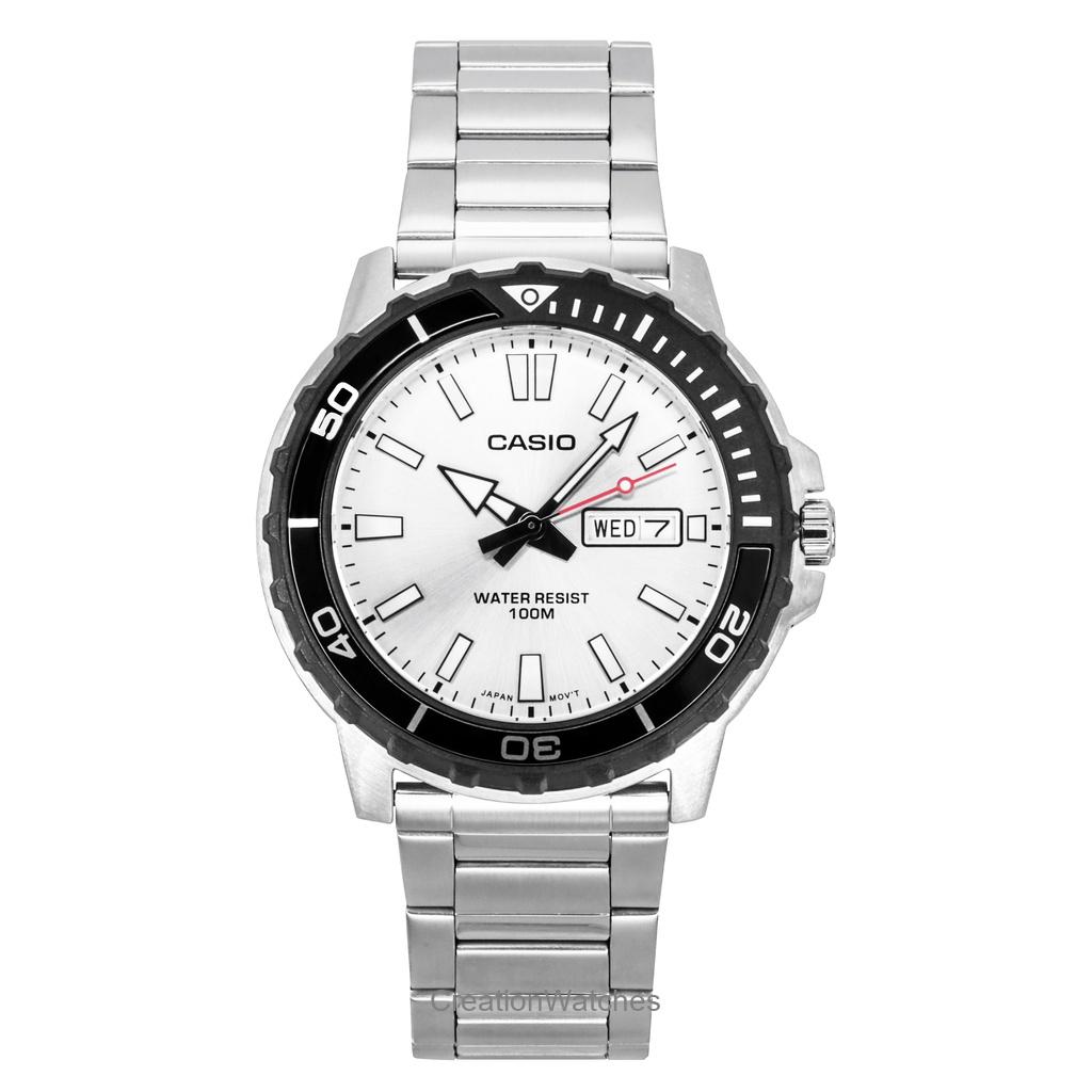 Casio Стандартные аналоговые часы из нержавеющей стали с серебристым циферблатом, кварцевые MTD-125D-7AV 100M, мужские серебряный
Casio Стандартные аналоговые часы из нержавеющей стали с серебристым циферблатом, кварцевые MTD-125D-7AV 100M, мужские серебряный