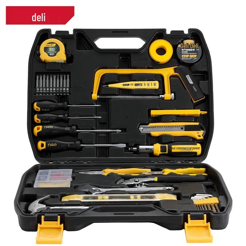 Deli DL5965 37-Piece Multifunction Tool Kit CN plug (adapter included)
Deli DL5965 37-Piece Multifunction Tool Kit CN plug (adapter included)