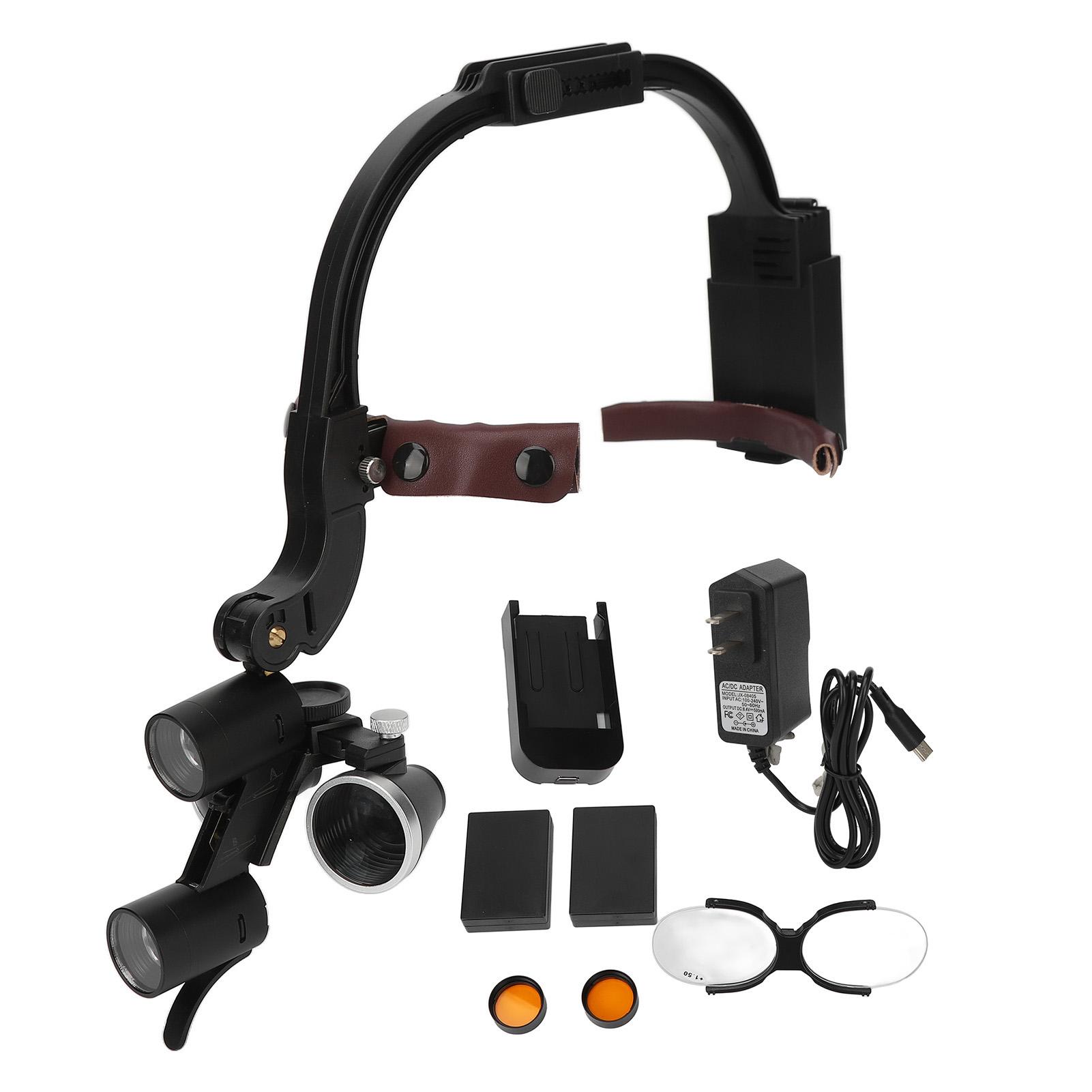 Head Mounted Magnifier 2.5x Multifunction Head Magnifying Glasses for Surgery 100‑240V US Plug EU PLUG
Head Mounted Magnifier 2.5x Multifunction Head Magnifying Glasses for Surgery 100‑240V US Plug EU PLUG