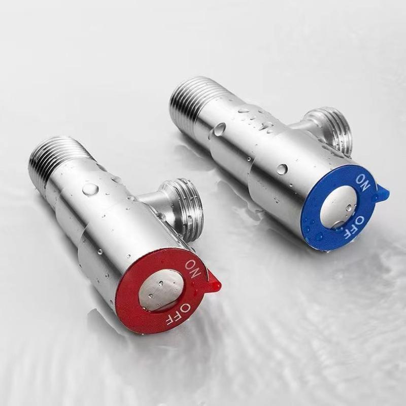 Stainless Steel Angle Valve Bathroom Faucet Hot Cold Inlet Valve Toilet Filling Angle Valves Basin Faucet Bathroom Accessories
Stainless Steel Angle Valve Bathroom Faucet Hot Cold Inlet Valve Toilet Filling Angle Valves Basin Faucet Bathroom Accessories