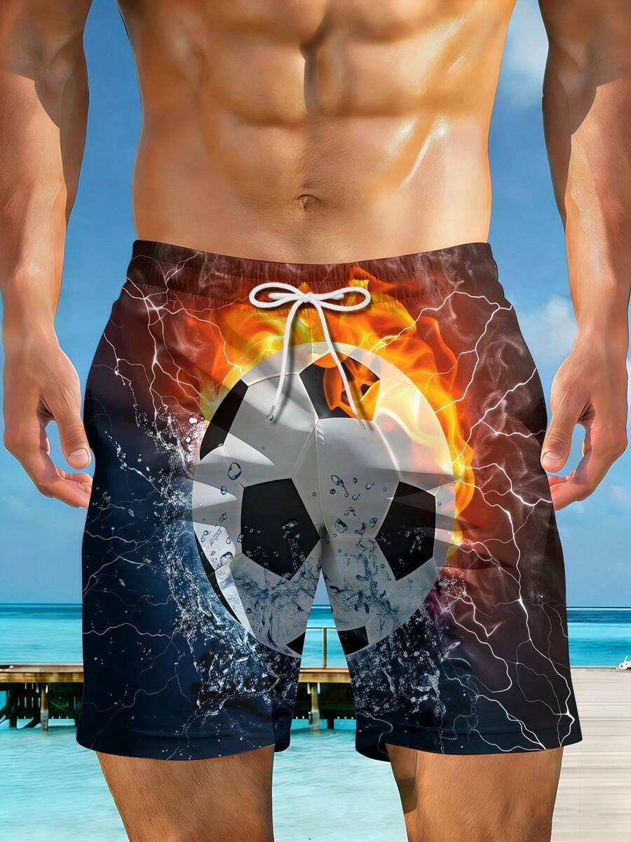 Men s Beach Shorts, Beach Vacation Outfits, 3D Print Fire Water Lightning Soccer Ball XL
Men s Beach Shorts, Beach Vacation Outfits, 3D Print Fire Water Lightning Soccer Ball XL
