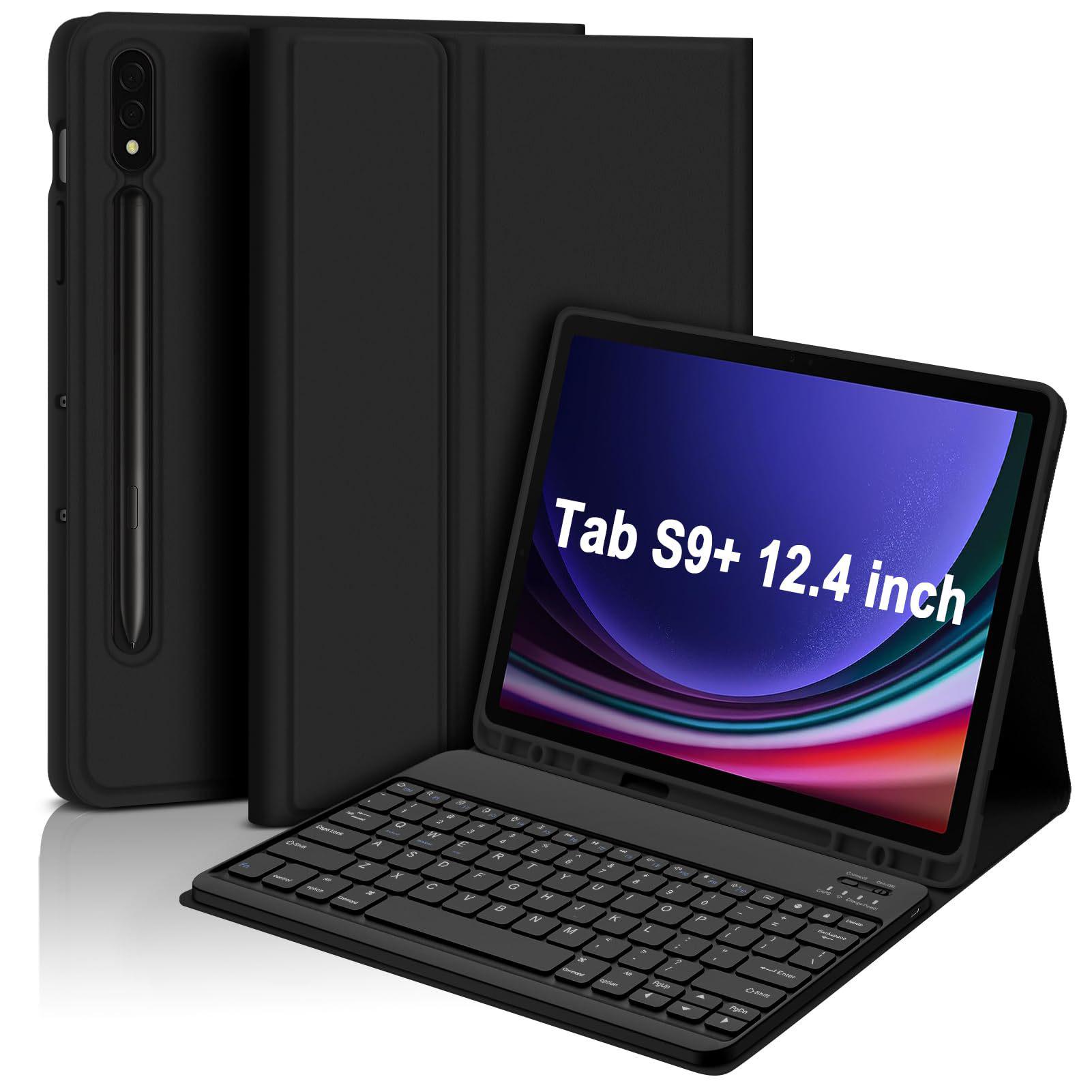 Samsung Tab S9+ 12.4 Bluetooth Keyboard Case with Magnetic Wireless Charging & Pen Slot Galaxy Tab A9+ 2023 (11 inch)
Samsung Tab S9+ 12.4 Bluetooth Keyboard Case with Magnetic Wireless Charging & Pen Slot Galaxy Tab A9+ 2023 (11 inch)