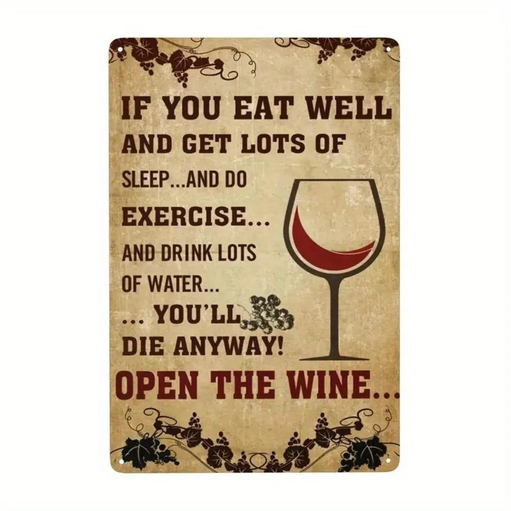 Open the Wine Vintage Metal Sign Retro Tin Decor for Wine Lovers NonElectric Art for BarKitchen Party Decor 20x30cm(7.8x11.8inch)
Open the Wine Vintage Metal Sign Retro Tin Decor for Wine Lovers NonElectric Art for BarKitchen Party Decor 20x30cm(7.8x11.8inch)