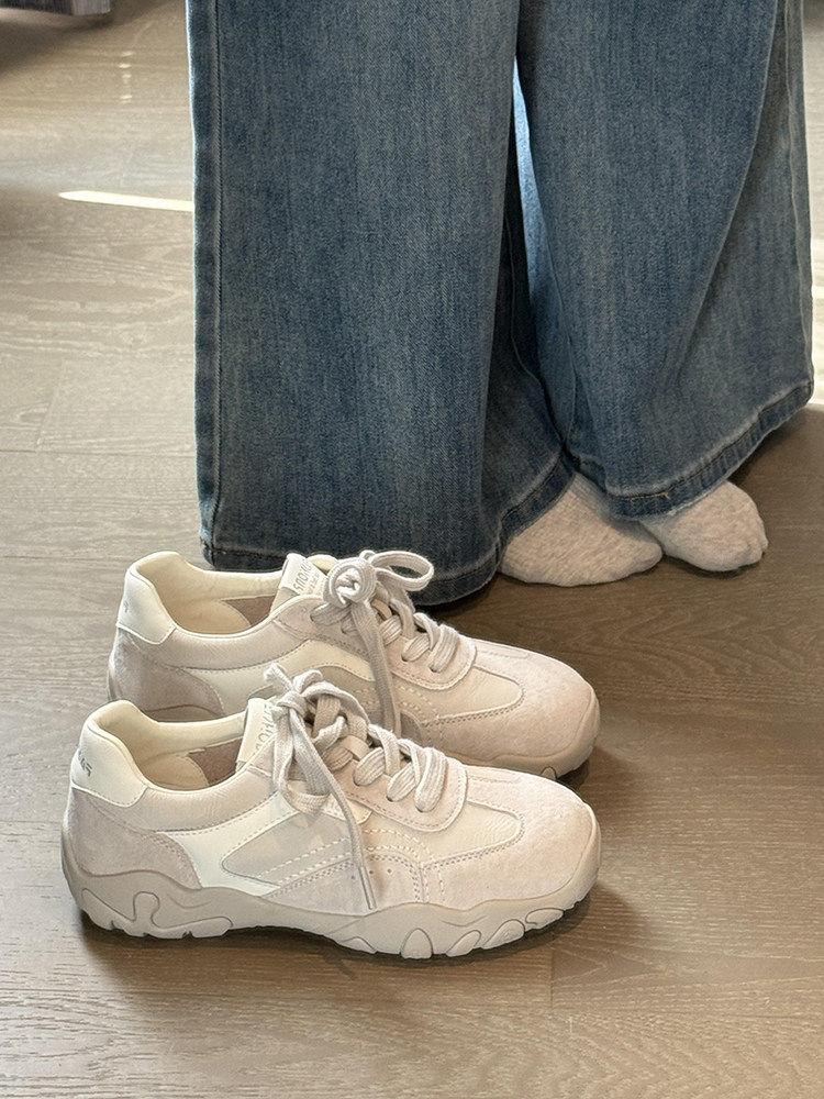 Retro Platform German Training Shoes Women S Spring Lace-Up Round Head Lightweight Casual Sports Shoes Breathable Forrest Gump Shoes 40
Retro Platform German Training Shoes Women S Spring Lace-Up Round Head Lightweight Casual Sports Shoes Breathable Forrest Gump Shoes 40