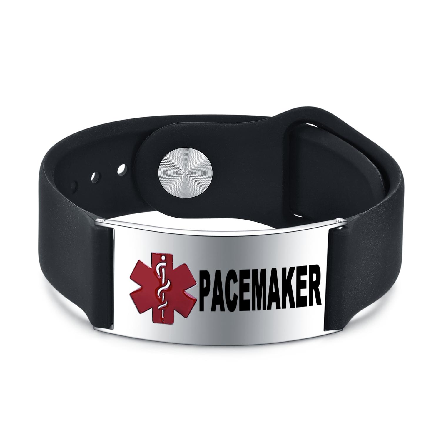 Медицинский мужской браслет из нержавеющей стали, силиконовый браслет, диабет, ХОБЛ, болезнь Альцгеймера, персонализированные украшения
Медицинский мужской браслет из нержавеющей стали, силиконовый браслет, диабет, ХОБЛ, болезнь Альцгеймера, персонализированные украшения