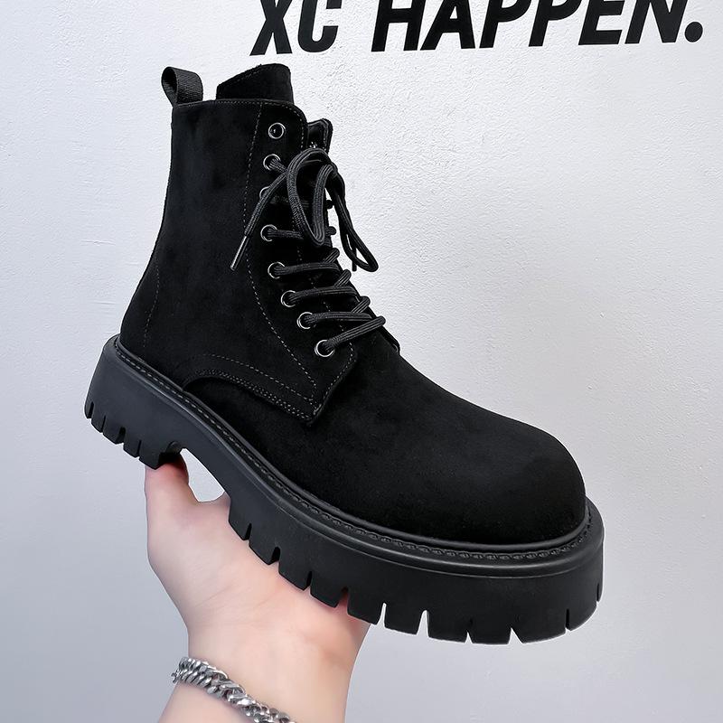 Мужские новые высокие ботинки Мартин в британском стиле на толстой подошве с увеличением роста большого размера на шнуровке бархатные ботинки средней высоты Мужские 3302-A 38 чёрный
Мужские новые высокие ботинки Мартин в британском стиле на толстой подошве с увеличением роста большого размера на шнуровке бархатные ботинки средней высоты Мужские 3302-A 38 чёрный