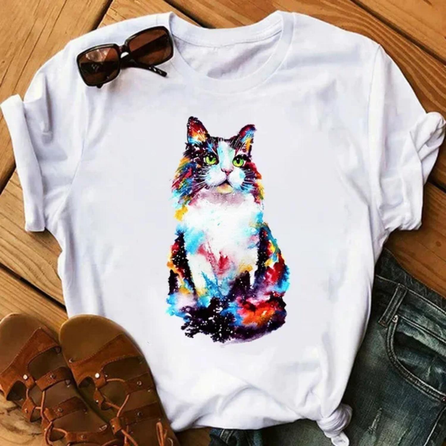 Fashionable Short Sleeve T-Shirt Women s Base Shirt Independent Station Cross-Border Floral Print Crew Neck Top Quality Material XXXXXL
Fashionable Short Sleeve T-Shirt Women s Base Shirt Independent Station Cross-Border Floral Print Crew Neck Top Quality Material XXXXXL