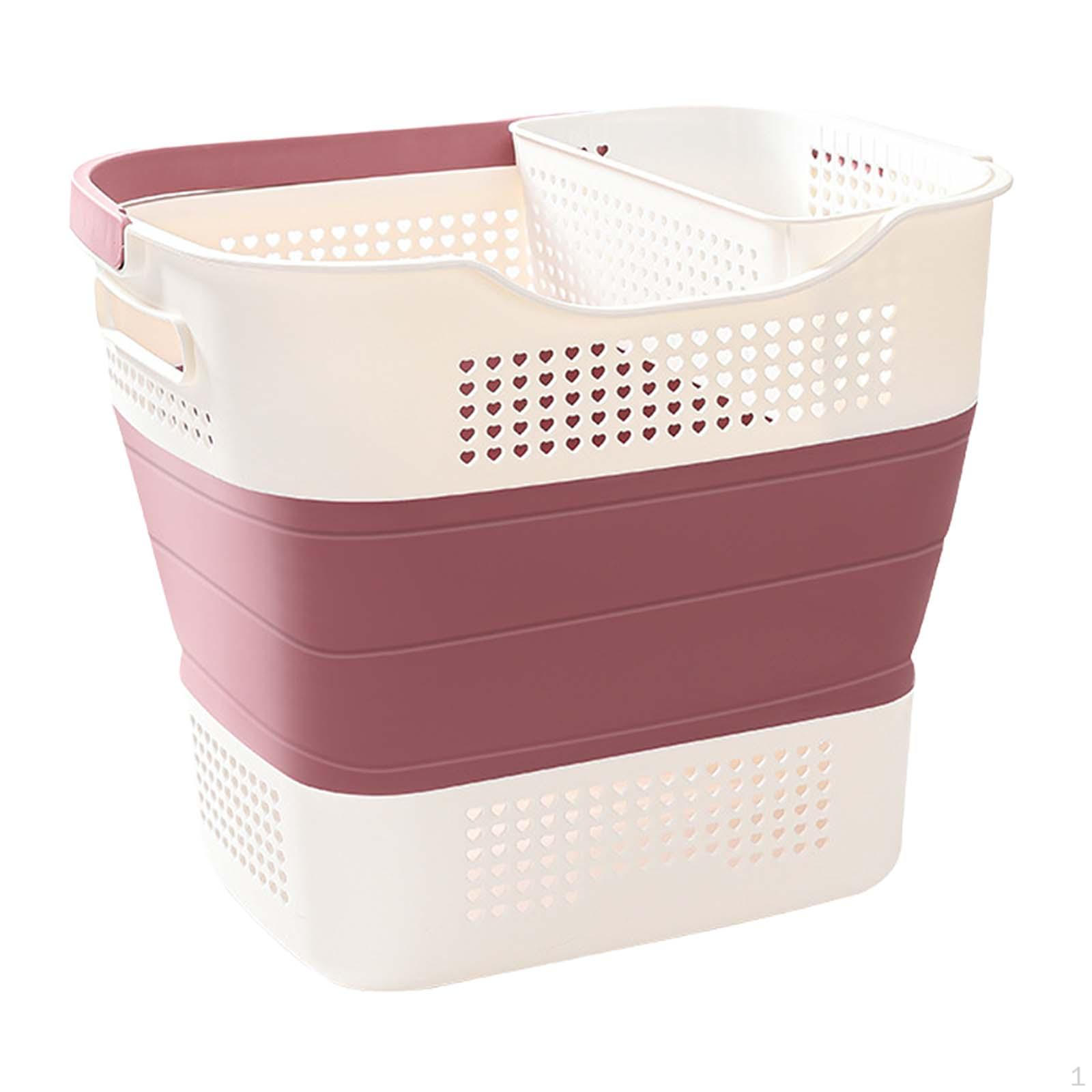 Складная корзина для белья, экономящая место для белья, универсальная, с ручками, 30 л