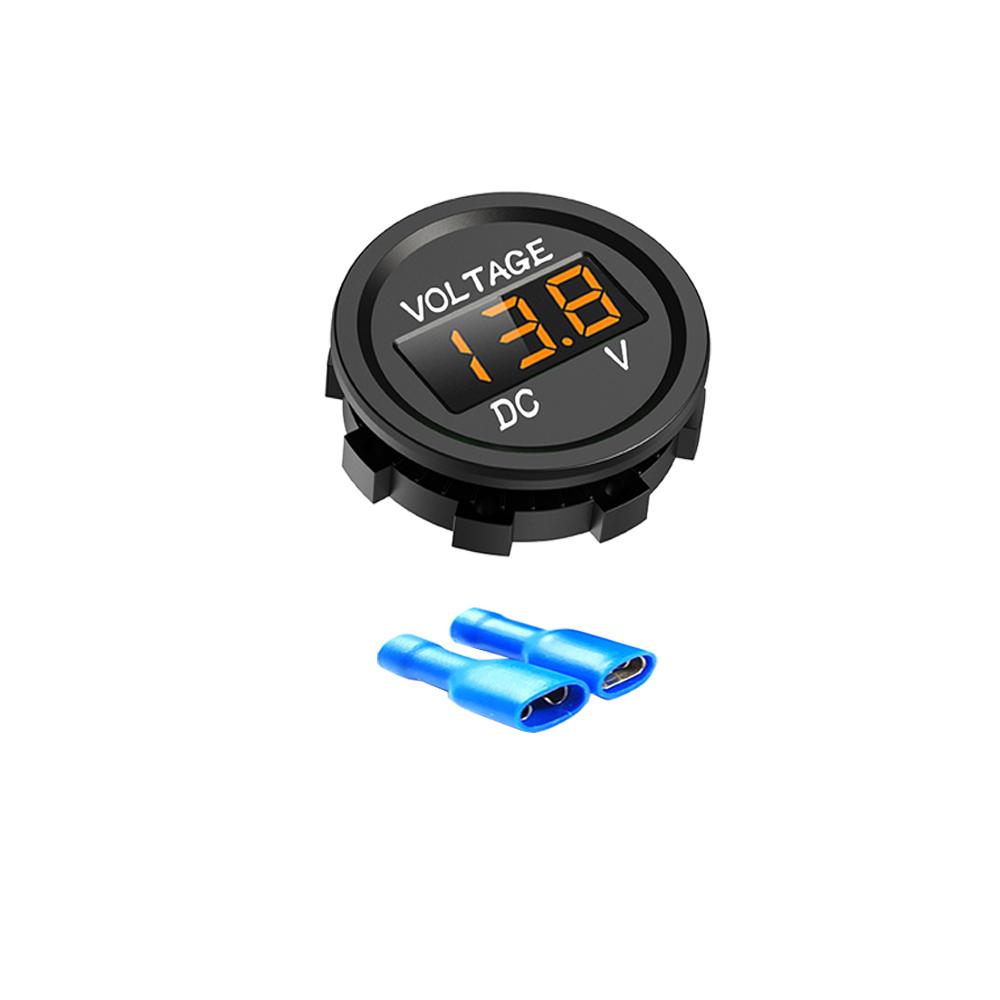 DC5V-48V Mini Round Waterproof Motorboat Motorcycle LED Panel Digital Voltmeter Tester Monitor Display Voltmeter Orange-Concave
DC5V-48V Mini Round Waterproof Motorboat Motorcycle LED Panel Digital Voltmeter Tester Monitor Display Voltmeter Orange-Concave
