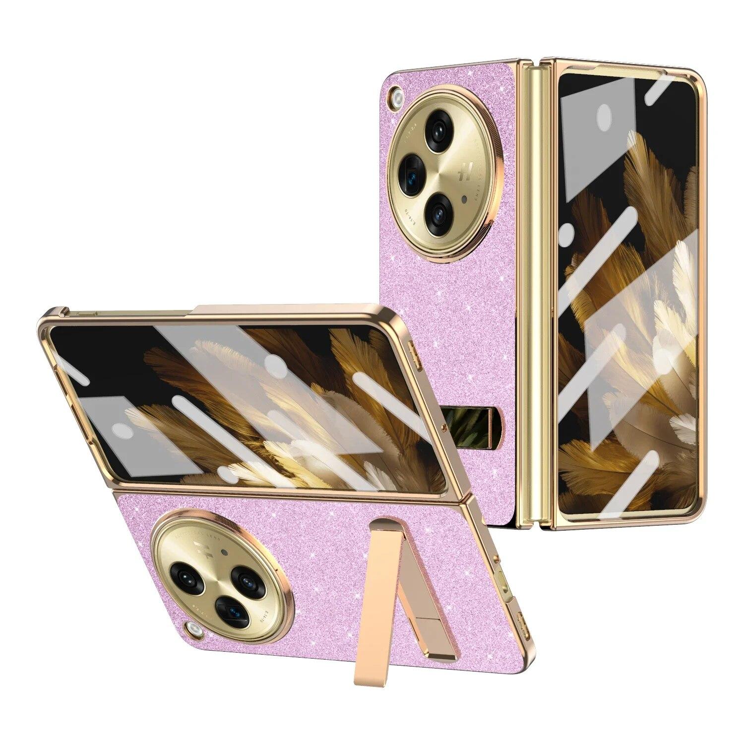 Чехол на заднюю панель телефона с блестящим покрытием для Oppo Find N3 5G, защитная стеклянная пленка для экрана с кронштейнами-подставками для крышки Oppo Find N3 Oppo Find N3 розовый
Чехол на заднюю панель телефона с блестящим покрытием для Oppo Find N3 5G, защитная стеклянная пленка для экрана с кронштейнами-подставками для крышки Oppo Find N3 Oppo Find N3 розовый