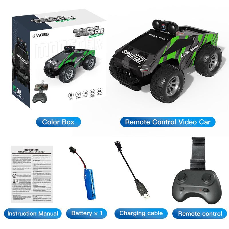 New 1:28 Remote Control Car with HD Camera WIFI Po Recording High Speed Drift Remote Control Car Children s Christmas Gift зелений
New 1:28 Remote Control Car with HD Camera WIFI Po Recording High Speed Drift Remote Control Car Children s Christmas Gift зелений