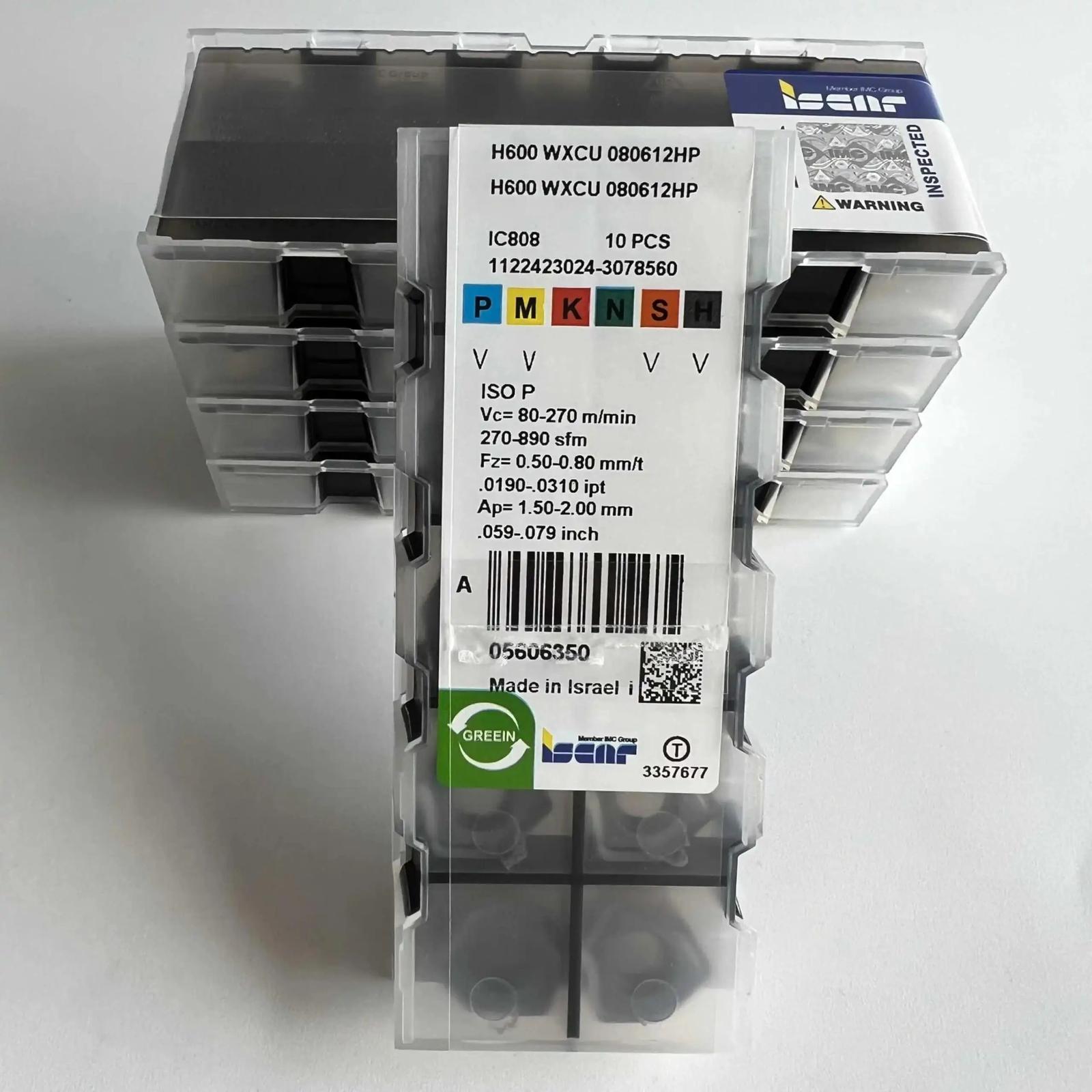 H600WXCU080612HP IC808 / Industrial indexable carbide inserts 10 Pcs
H600WXCU080612HP IC808 / Industrial indexable carbide inserts 10 Pcs