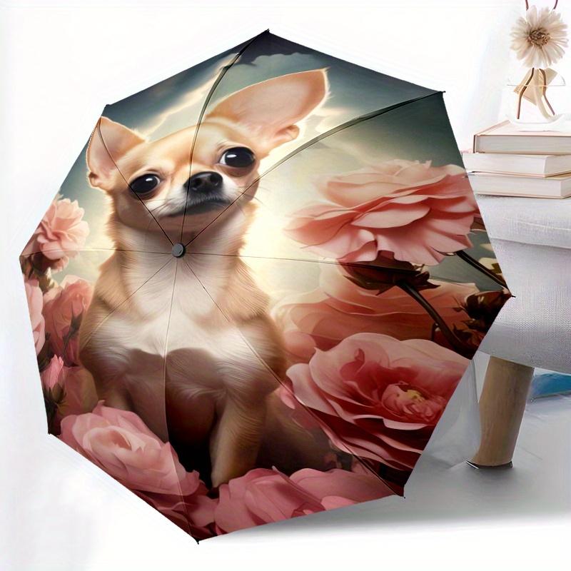 Automatic Open/Close Umbrella with Shield & - Cute Chihuahua, Pink Floral Pet Lover Gift, Compact Folding Canopy for Women & M (as the picture,Iron&8K)
Automatic Open/Close Umbrella with Shield & - Cute Chihuahua, Pink Floral Pet Lover Gift, Compact Folding Canopy for Women & M (as the picture,Iron&8K)
