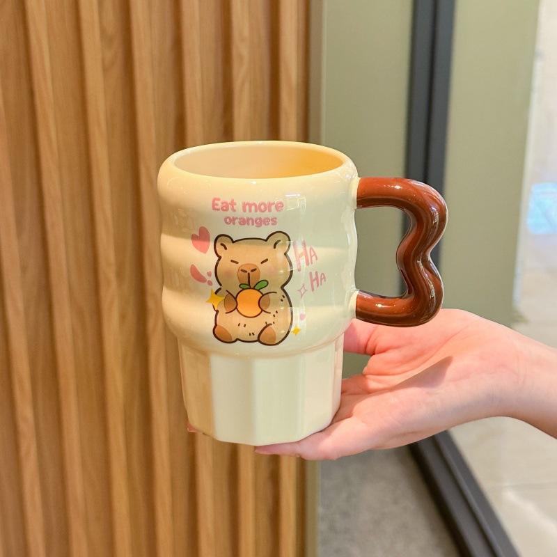 Cute Kapibara straw cup large capacity office schoolgirl ceramic mug birthday gift 401-500ml
Cute Kapibara straw cup large capacity office schoolgirl ceramic mug birthday gift 401-500ml