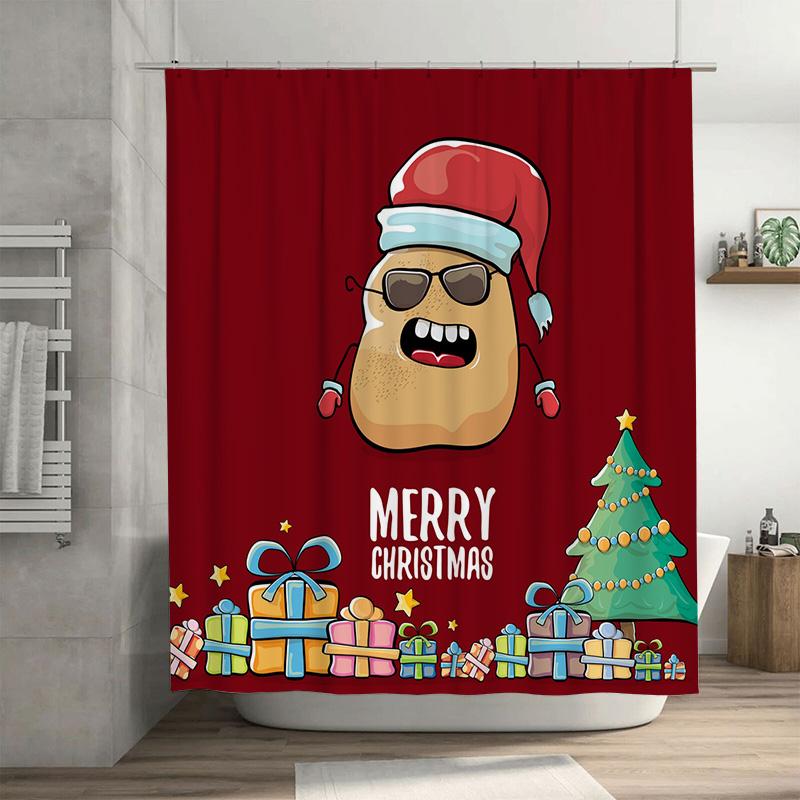 Tu Christmas Shower Curtain Merry Christmas Holiday Decor Festive Bathroom Set Waterproof Holiday Decorations Gift W60H190(CM)-1 Pcs
Tu Christmas Shower Curtain Merry Christmas Holiday Decor Festive Bathroom Set Waterproof Holiday Decorations Gift W60H190(CM)-1 Pcs