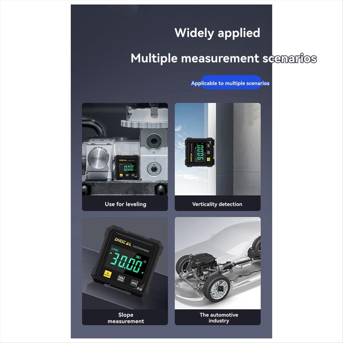 BHBL Woodworking Tools 4-Sided Magnetic Inclinometer Digital Angle Measuring Instrument with Tilt Measurement China Mainland
BHBL Woodworking Tools 4-Sided Magnetic Inclinometer Digital Angle Measuring Instrument with Tilt Measurement China Mainland