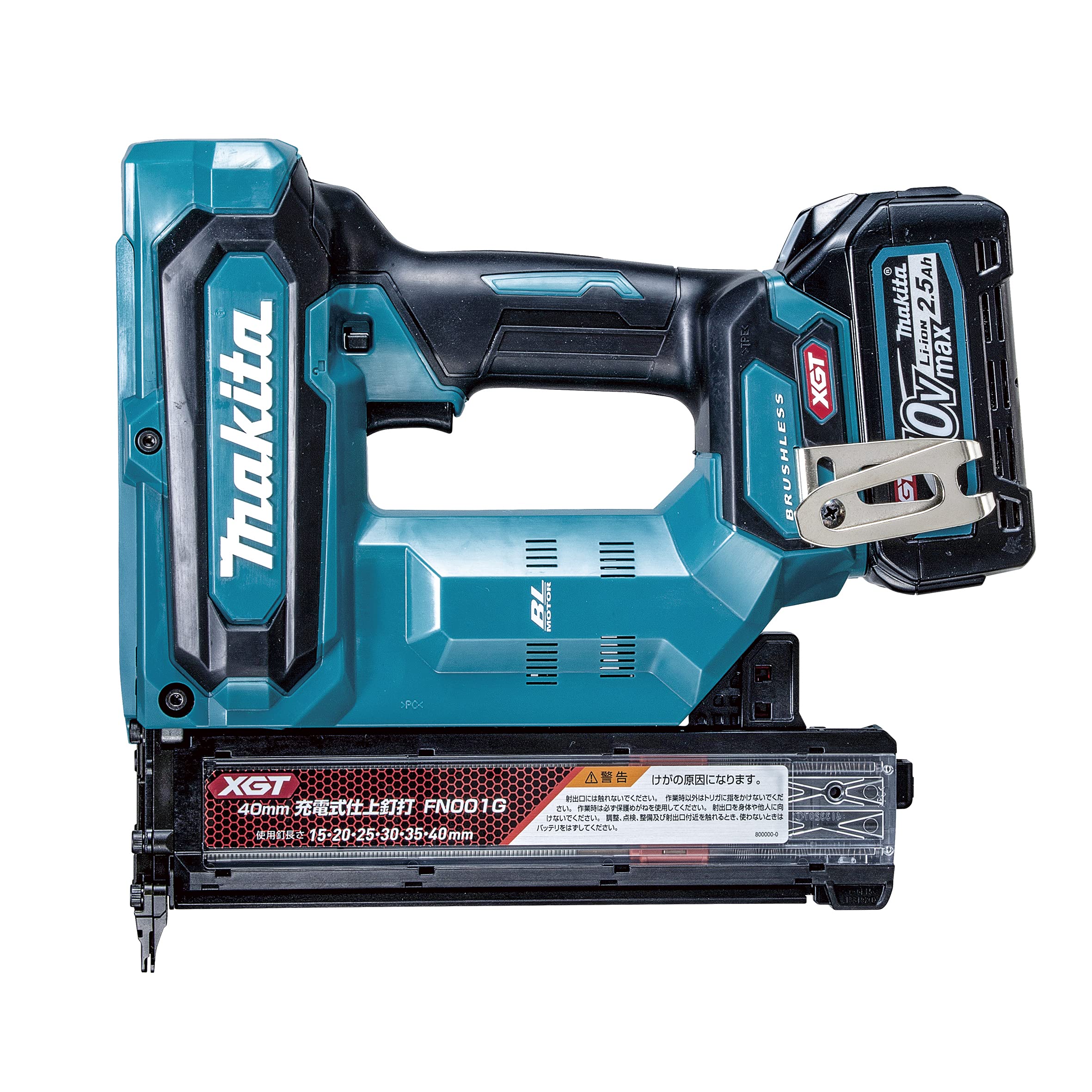 Makita Rechargeable Finishing Nailer with and case FN001GRD 40Vmax2.5Ah battery, charger,
Makita Rechargeable Finishing Nailer with and case FN001GRD 40Vmax2.5Ah battery, charger,