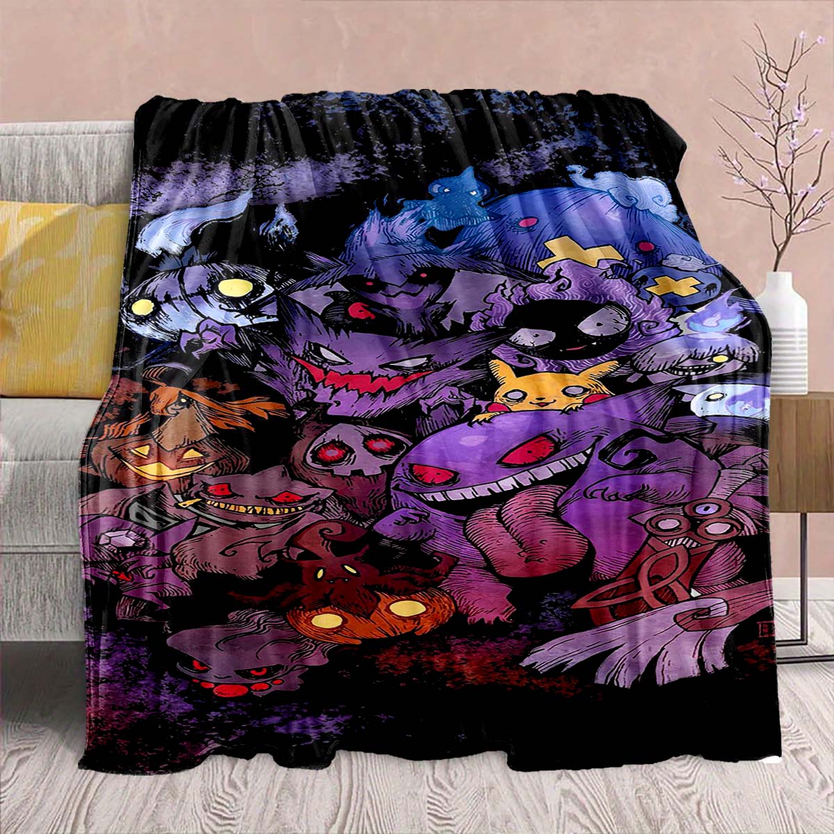 Pokémon Anime Flannel Blanket - Soft Warm Perfect for Sofa, Bedding Camping Travel Office Home Decor 75x90cm
Pokémon Anime Flannel Blanket - Soft Warm Perfect for Sofa, Bedding Camping Travel Office Home Decor 75x90cm