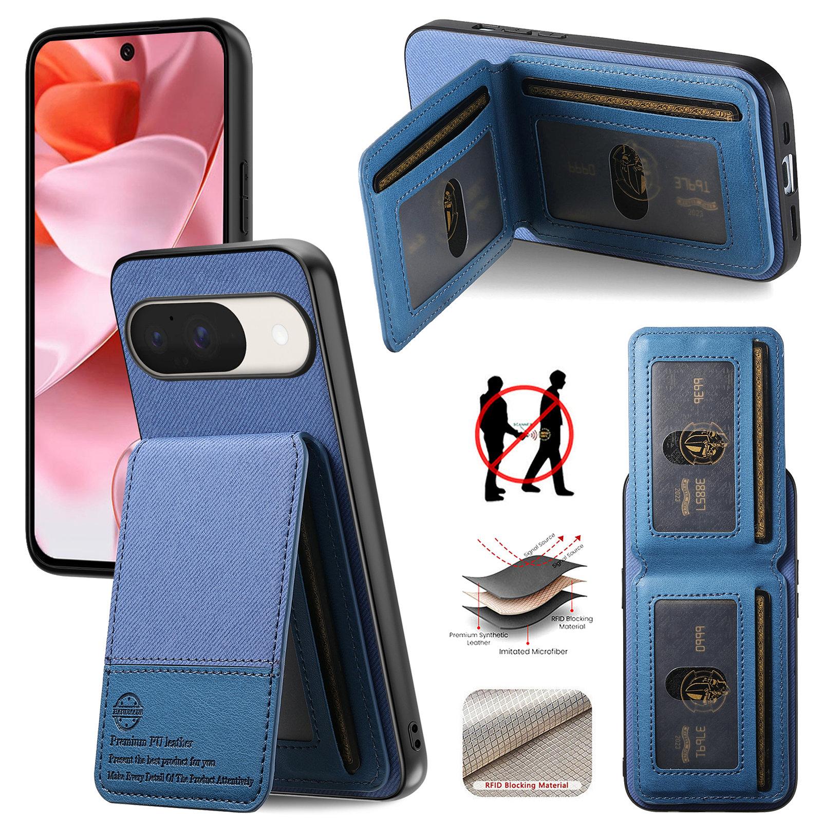 For Google Pixel 9/Google Pixel 9 Pro/Google Pixel 10 Case Cloth Texture Leather+PC+TPU RFID Blocking Phone Cover with Card Holder Black
For Google Pixel 9/Google Pixel 9 Pro/Google Pixel 10 Case Cloth Texture Leather+PC+TPU RFID Blocking Phone Cover with Card Holder Black