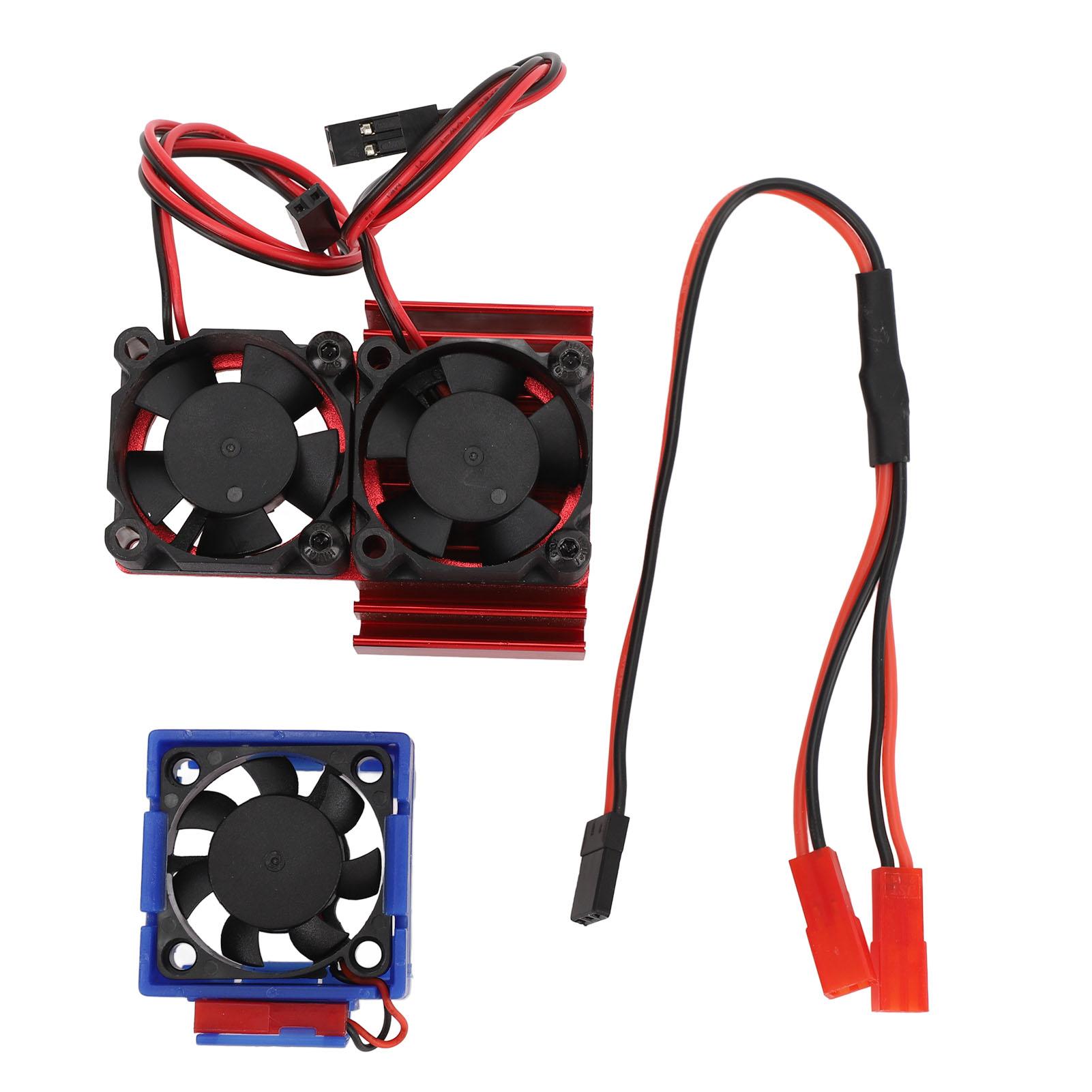 ESC Cooling Fan and Motor Cooling Fan Dual Fan Set for Slash 4x4 VXL 110 for Rustler 4x4 Stampede
ESC Cooling Fan and Motor Cooling Fan Dual Fan Set for Slash 4x4 VXL 110 for Rustler 4x4 Stampede