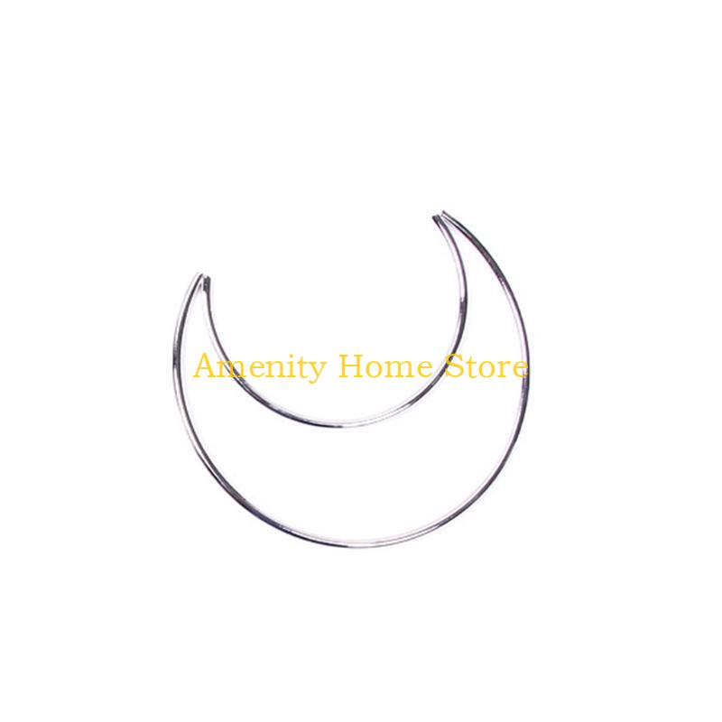 F26C Moon Dream Catcher Metal Moons Ring Hoop DIY Handmade Dreamcatcher for Handmade Wedding Wreath Hanging Handicraft
F26C Moon Dream Catcher Metal Moons Ring Hoop DIY Handmade Dreamcatcher for Handmade Wedding Wreath Hanging Handicraft