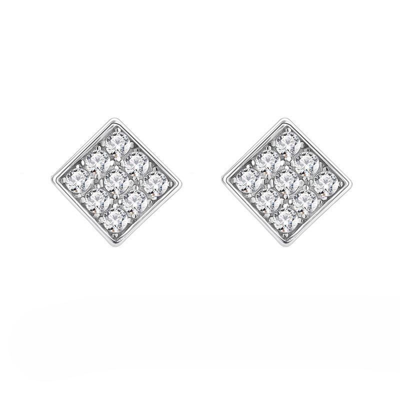 S925 Sterling Silver Three-Sided Square Stud Earrings Niche Versatile Square Earrings Super Flash Premium Exquisite Earrings 925 Silver
S925 Sterling Silver Three-Sided Square Stud Earrings Niche Versatile Square Earrings Super Flash Premium Exquisite Earrings 925 Silver