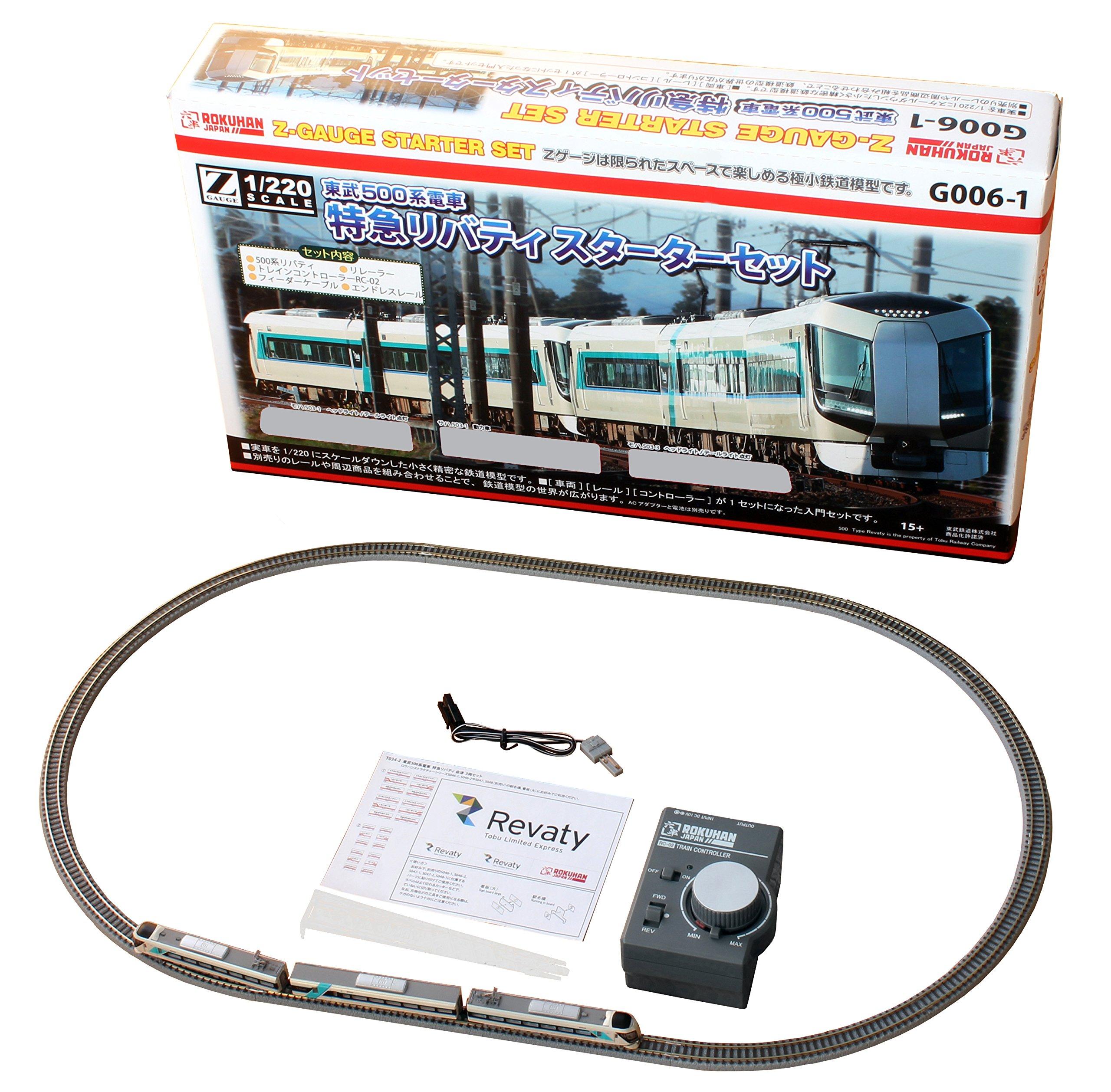 Rokuhan Z Gauge Tobu 500 Series Express Liberty Starter Set Model Train Beginner Set G006-1
Rokuhan Z Gauge Tobu 500 Series Express Liberty Starter Set Model Train Beginner Set G006-1