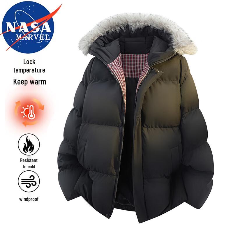 NASA MARVEL Men s Thickened Winter Hooded Jacket M
NASA MARVEL Men s Thickened Winter Hooded Jacket M