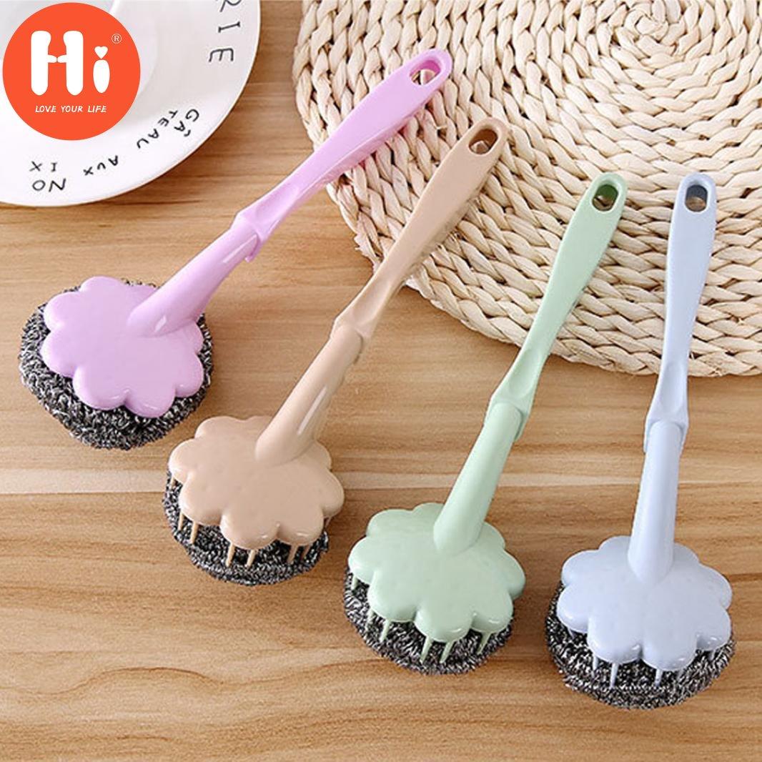 Hi Очистка Щетка Ручка Стальной шарик Стиральный горшок Чайник Кастрюля Кухонная комната Инструмент Декоративный 
Hi Очистка Щетка Ручка Стальной шарик Стиральный горшок Чайник Кастрюля Кухонная комната Инструмент Декоративный